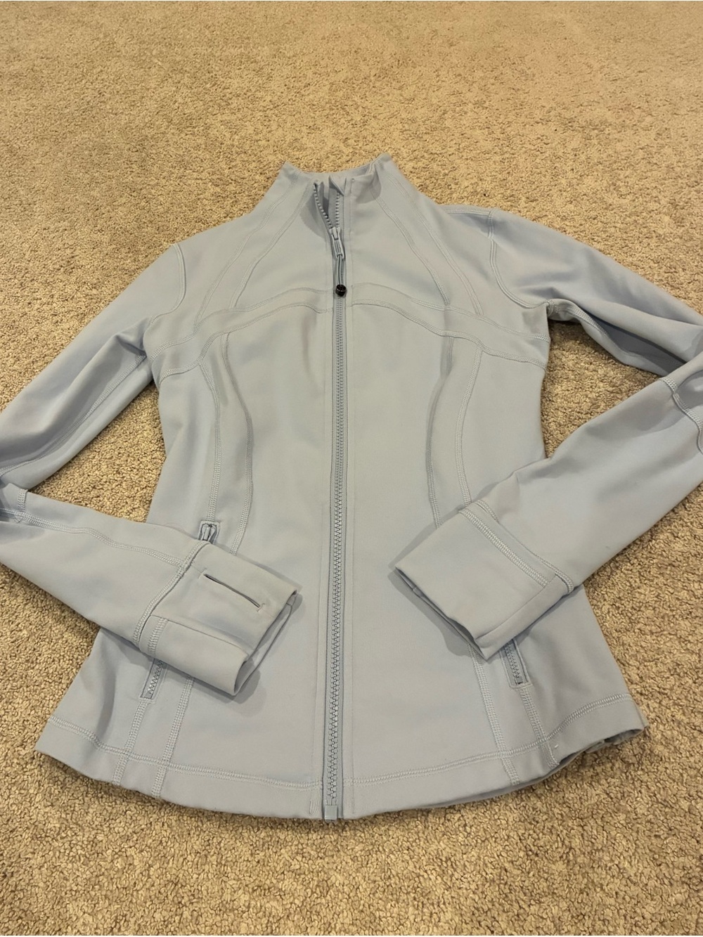 Lululemon Light Blue Define Jacket with Front Zip